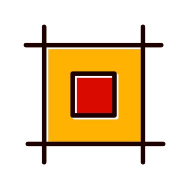 Düzen Simgesi Moda Biçimi İzole Arkaplan