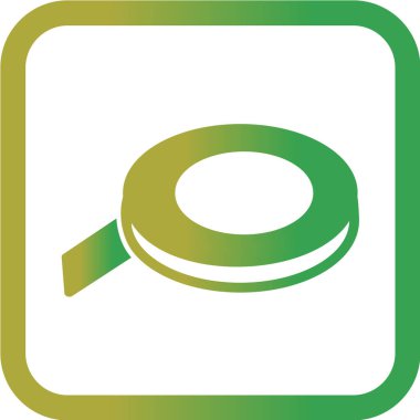 Yeşil büyüteçin vektör çizimi