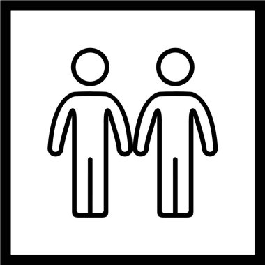 insanlar vektör illüstrasyonu, basit simge