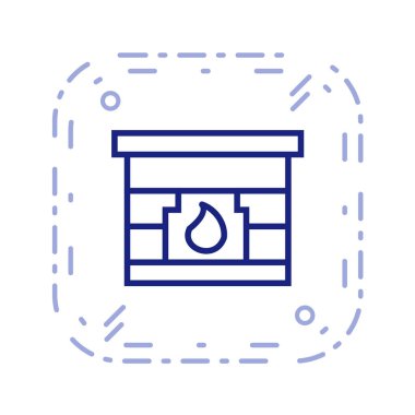 Emlak simgesi vektör illüstrasyonu