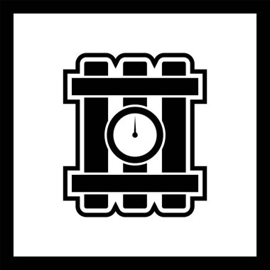  Moda Biçimli Dinamit Simgesi İzole Arkaplan