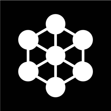 Molekül simgesi vektör illüstrasyonu