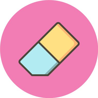 Bir gay 'in pembe ve beyaz düz ikonunun vektör çizimi