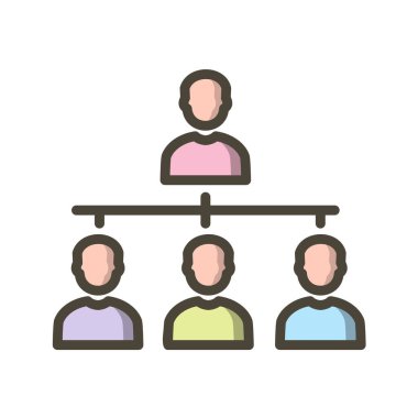 İş vektörü illüstrasyonu beyaz arkaplanda izole edildi