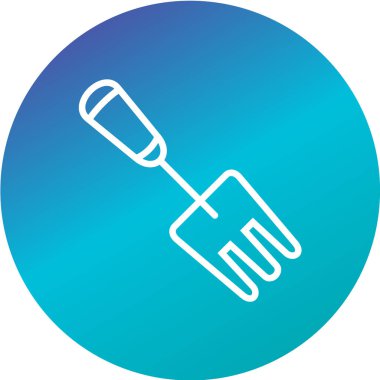 bahçe aracı web simgesi vektör illüstrasyonu 