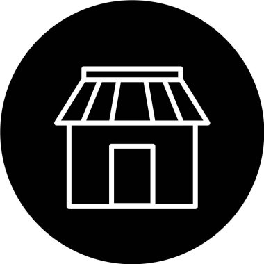 Ev simgesinin modern tasarımının vektör illüstrasyonu