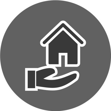 Emlak simgesi vektör illüstrasyonu 