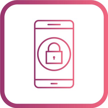 Modern telefon simgesinin vektör illüstrasyonu 