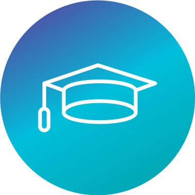 mezuniyet kapsülü vektör simgesi