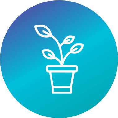 bitki ağ ikonu vektör illüstrasyonu 