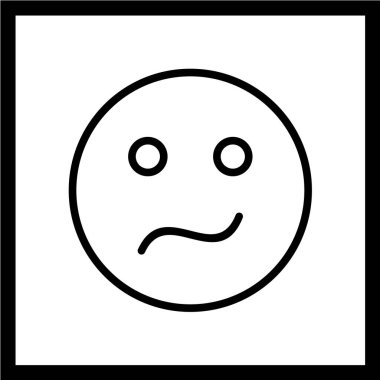 Gülümseme simgesi, vektör illüstrasyonu