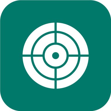 hedef simge, vektör illüstrasyonu