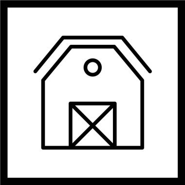 Modern çiftlik simgesinin vektör illüstrasyonu