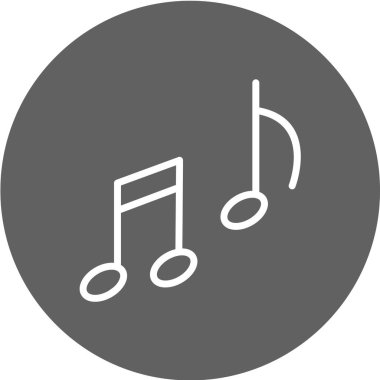 Müzik Notası Simge Vektörü