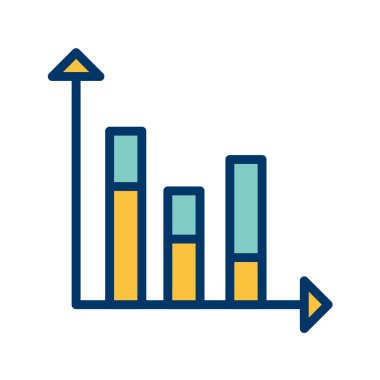 grafik çizelgesi vektör simgesi