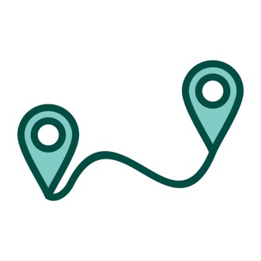 Yönlendirme Simgesi Moda Biçimli Ayrı Arkaplan