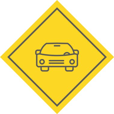 Trafik işareti simgesi. vektör illüstrasyonu 