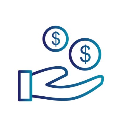 Dolar ve para vektör simgesi