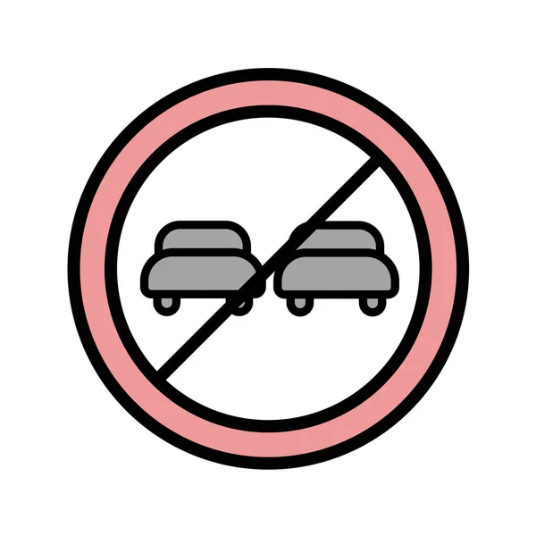 Verkehrszeichensymbol Vektorillustration — Stockvektor