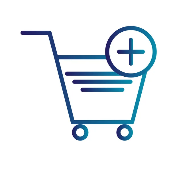 Shopping Cart Icon Vector Illustration — Stock Vector