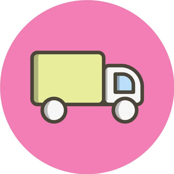 Delivery Logistics Line Vector Icon — Stock Vector