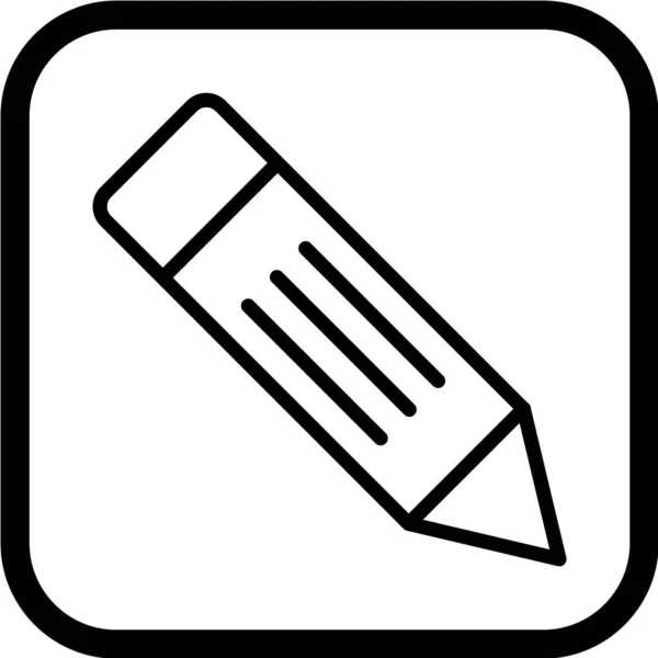 Eenvoudige Pen Vector Icoon — Stockvector