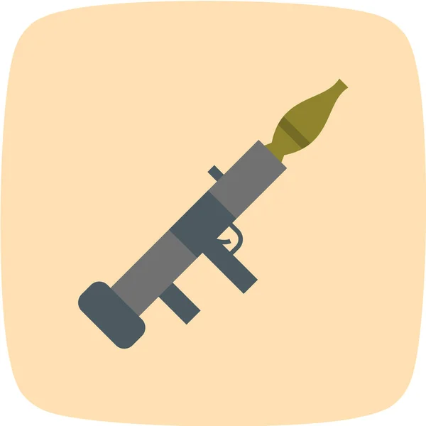 Waffenvektorillustration Einfaches Symbol — Stockvektor