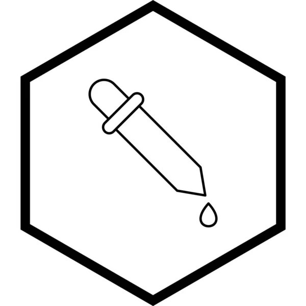 Dropper Піктограма Стилі Модний Ізольований Фон — стоковий вектор