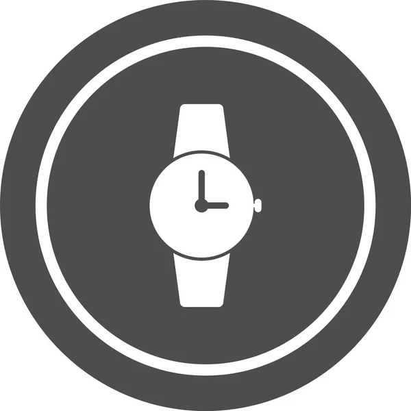 Icono Del Reloj Estilo Moda Aislado Fondo — Vector de stock