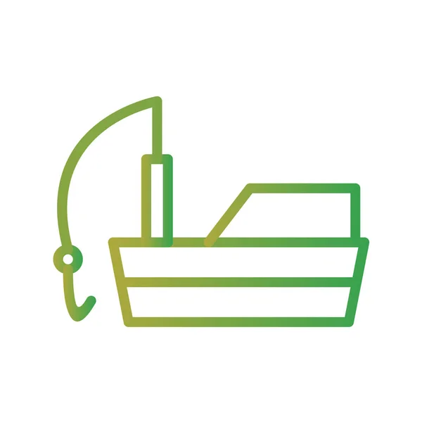 Значок Вантажного Корабля Стилі Плоского Кольору Туристичний Транспорт Векторна Ілюстрація — стоковий вектор