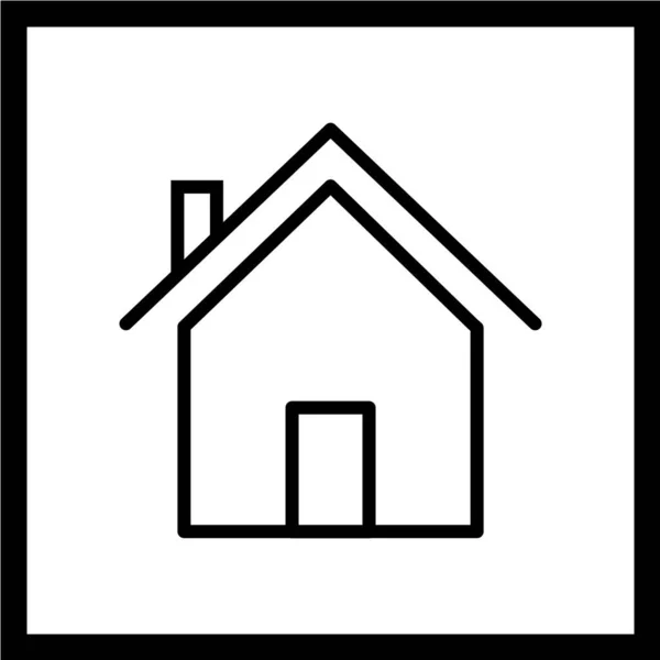 Иконка Знак Дома Векторная Иллюстрация — стоковый вектор