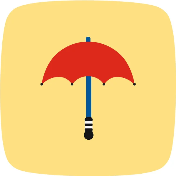 Ilustração Vetor Ícone Guarda Chuva — Vetor de Stock