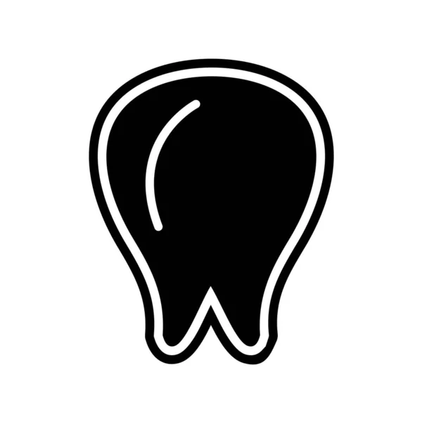 Значок Зуба Стоматологічна Допомога Тема Здоров Ізольований Дизайн Векторна Ілюстрація — стоковий вектор