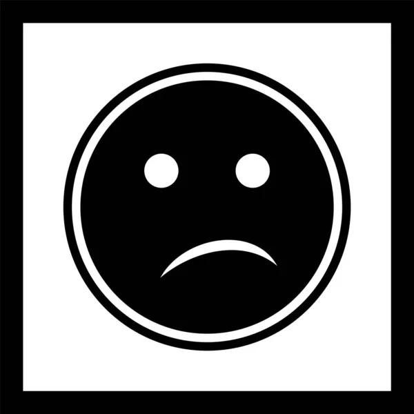 Zmatené Emoji Ikona Módním Stylu Izolované Pozadí — Stockový vektor
