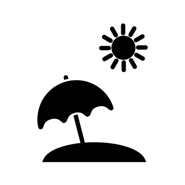 Şemsiye Simgesi Vektör Illüstrasyonu — Stok Vektör