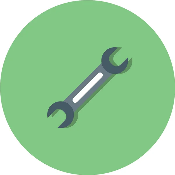 Llave Plana Vector Icono — Vector de stock