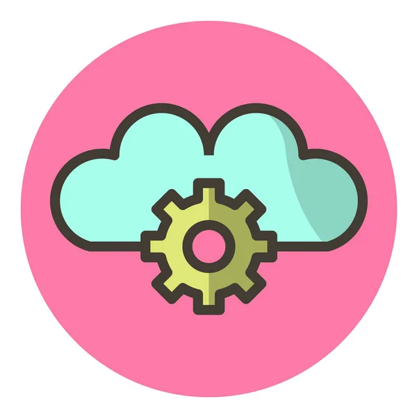 Cloud Computing Vector Icon — Stock Vector