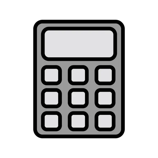 Ikona Kalkulator Modny Styl Odosobniony Tło — Wektor stockowy