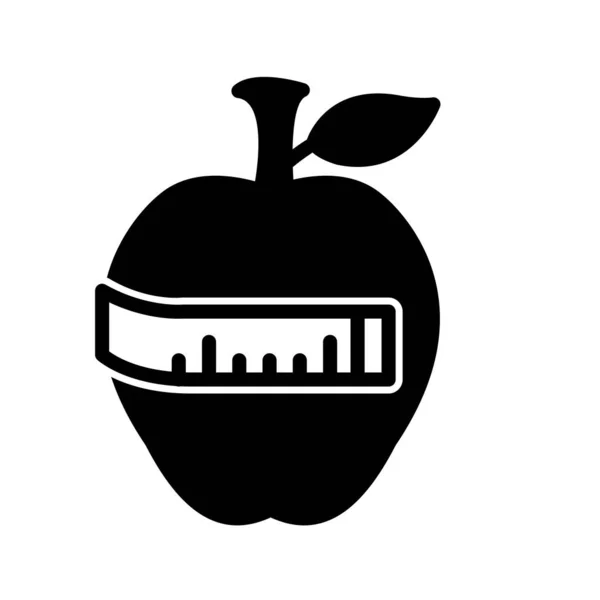 Графический Дизайн Иконок Яблока — стоковый вектор