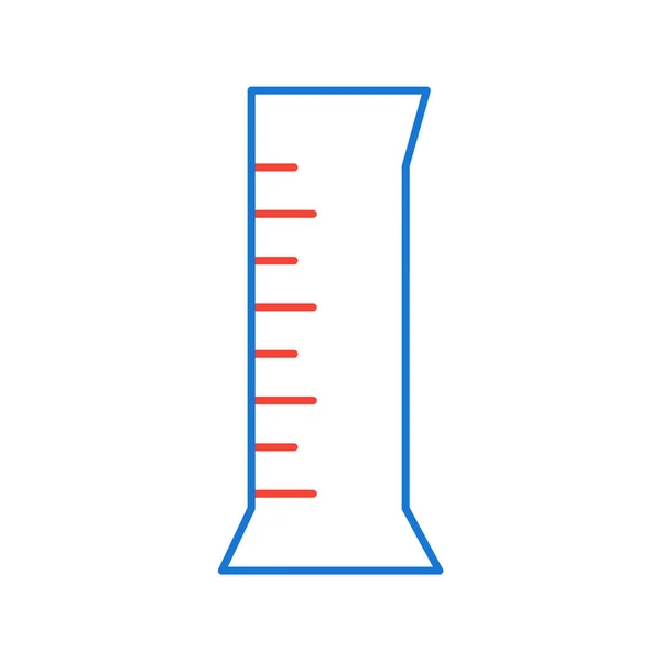 Ikona Cylindra Flask Modnym Stylu Odosobnione Tło — Wektor stockowy