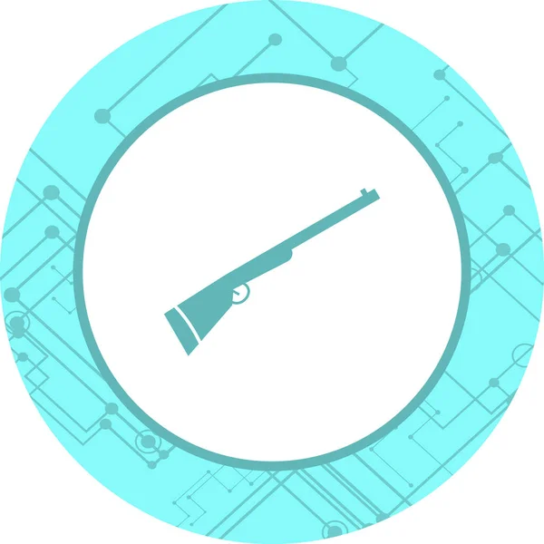 Ícone Espingarda Estilo Moderno Isolado Fundo —  Vetores de Stock