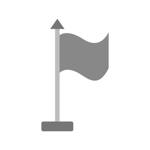 Ikona Vlajky Módním Stylu Izolované Pozadí — Stockový vektor