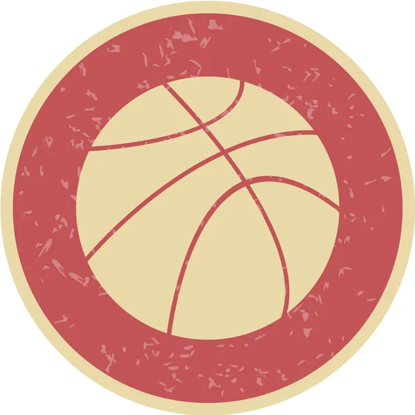 Illustration Vectorielle Icône Balle Basket — Image vectorielle