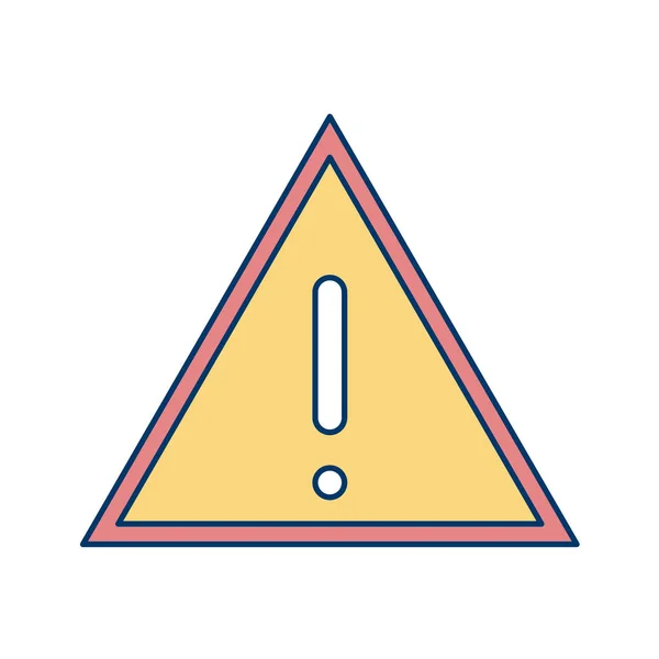 Icono Señal Advertencia Ilustración Vectorial — Vector de stock
