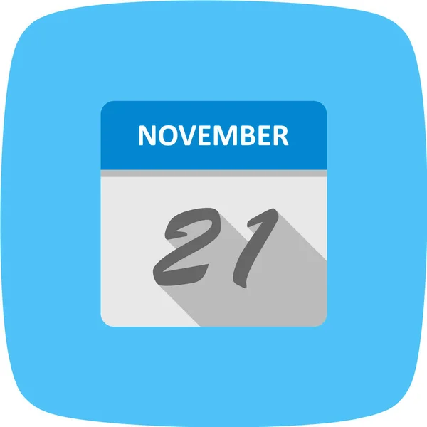 Calendar Date November — Stock Vector