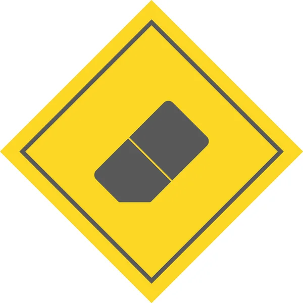 Eraser Pictogram Trendy Stijl Geïsoleerde Achtergrond — Stockvector