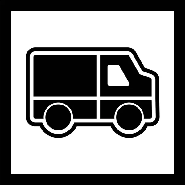 Εικονογράφηση Φορέα Εικονιδίου Φορτηγού — Διανυσματικό Αρχείο
