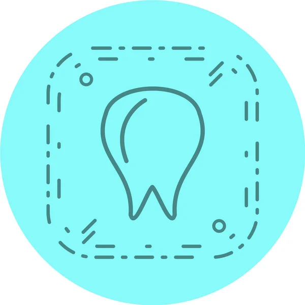 Vektorillustration Eines Menschlichen Zahnsymbols — Stockvektor