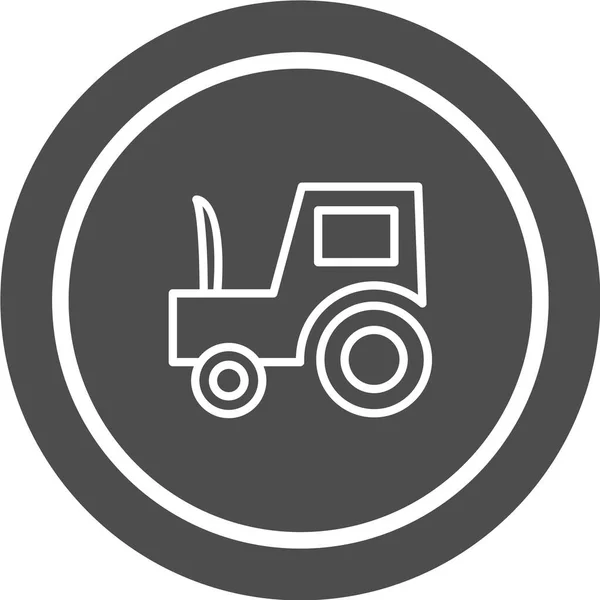 Tractor Icon Vector Illustration — Stock Vector