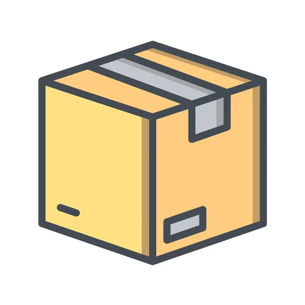 Carton Box Icon Vector Illustration — 스톡 벡터